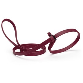 Dogline Biothane Slip Dog Leash - for Small, Medium and Large Dogs - Odor Free Slip Lead, Heavy Duty and Durable Material Kennel Lead - Merlot Burgundy - 7ft L x 5/8in W