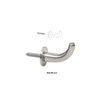 C.R. Laurence DRH1BN CRL Brushed Nickel Designer Robe Hook