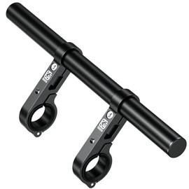 BRCOVAN Aluminium Alloy Handlebar Extension with 300 mm Long Crossbar, Handlebar Extension with Double Clamp Base for 22/25.4/28.6/32 mm Diameter Handlebar, for Bicycle, Motorcycle, Scooter, ATV