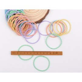 BIANHUAN Hair Rubber Simple for Kids, Women's, Adults, Kids, Babies, Set of 45, Azami, Girls, Hair Clips, Rubber Bands, No Decorations, Elementary School Students, Ribbon, Stylish, Cute, Present,