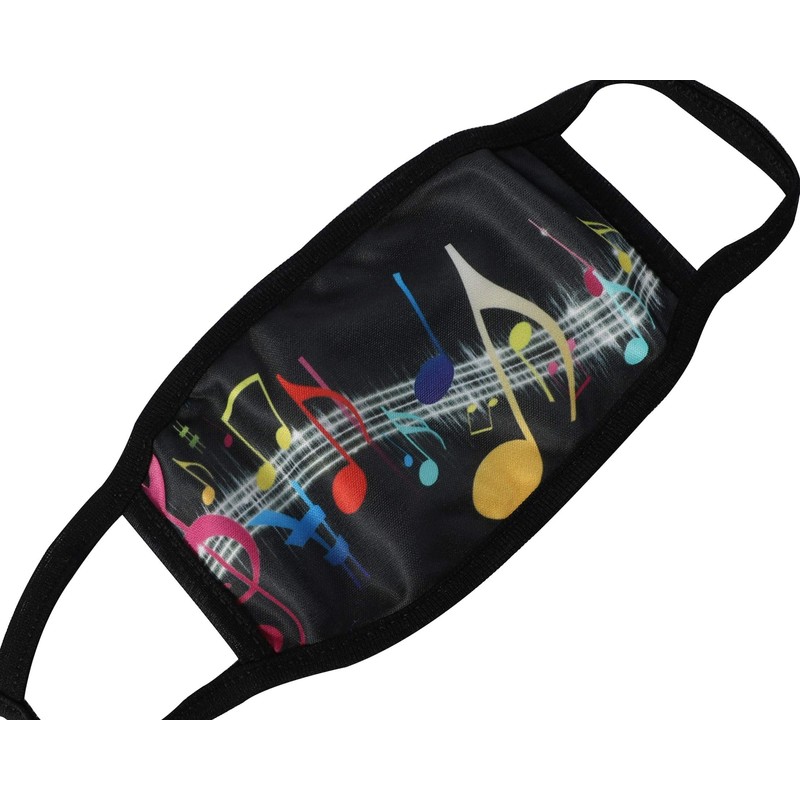 Komonee Adults Face Mask Washable Reusable Trendy Dustproof Musical Notes