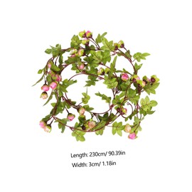 Zerodeko Artificial Flower Vine Realistic Hanging Flowers for Home Decor Wedding and Party Floral Decoration Flexible and Sturdy Design for Creative Displays