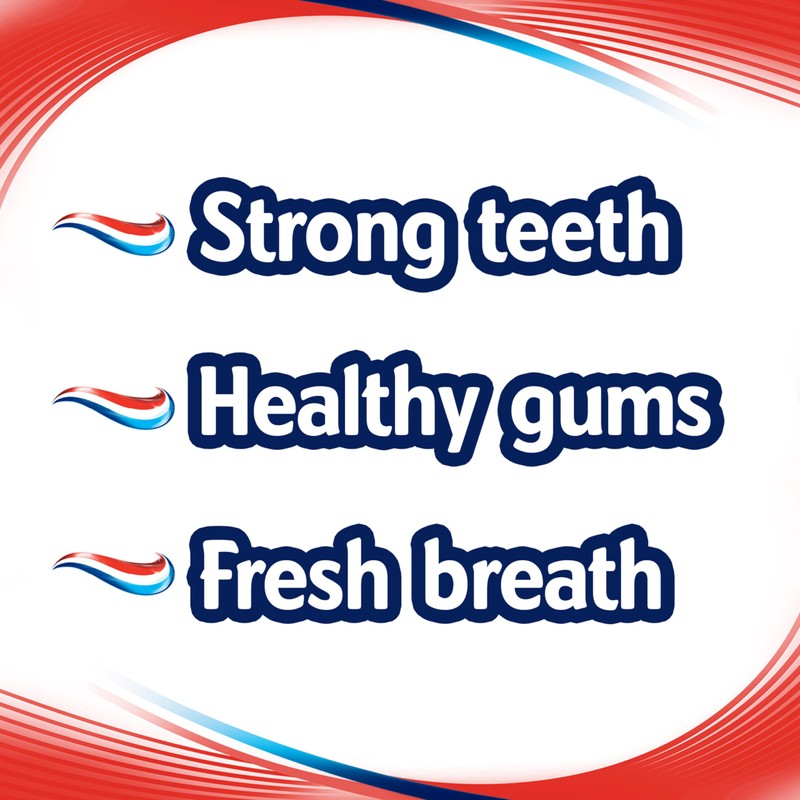 Aquafresh Cavity Protection Fluoride Toothpaste for Healthy Gums, Strong Teeth,