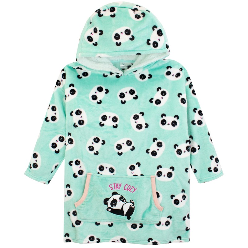 Harry Bear Girls Blanket Hoodie Oversize Supersoft Wearable Fleece for