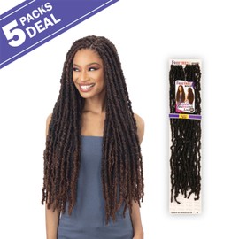 FreeTress Crochet Braids 2X Indie Distressed Loc 26" (5-pack, T30)