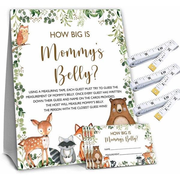 Yuzioey Woodland How Big is Mommy's Belly? Forest Animals Baby