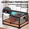 REPTI ZOO Reptile Heat Panel Adjustable Temperature Reptile Heating Plate,