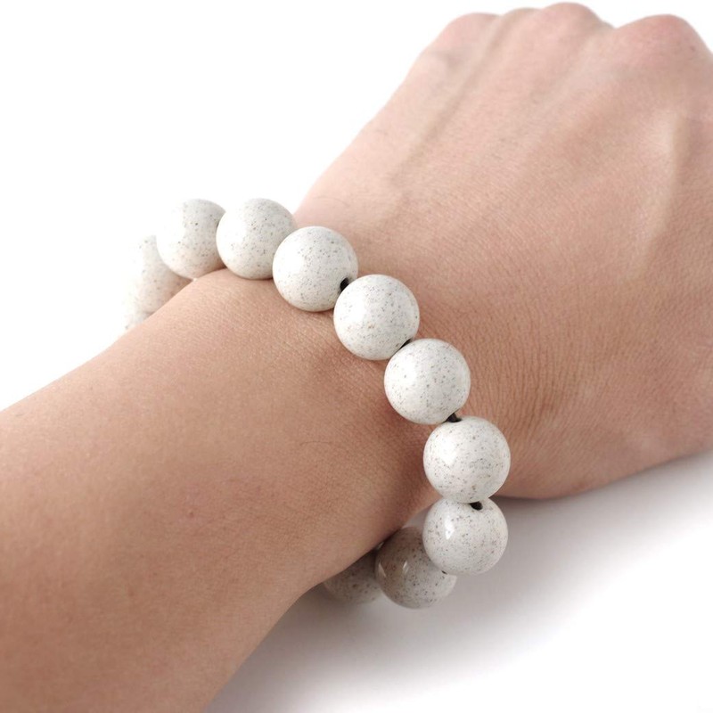 North, Bracelet 14 mm 15 Grain Made in Taiwan Negative Ions Rhodium