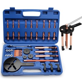 DISEN Juego de extractores de rodamientos 36 en 1, extractor de tres mandíbulas con orificio interior ciego, herramienta multifuncional de extracción de rodamientos, con funda de almacenamiento portátil resistente, azul