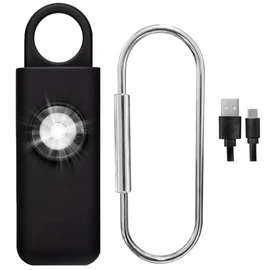 The Original Self Defense Siren Personal Safety Alarm for Women, Men, Kids, Elderly - SOS LED Strobe Light - Air Travel/TSA Friendly - Emergency Safe Key Chain Device, Pocket Size - 1 Unit
