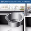 Poxtedsr Stainless Steel Swan Sink Strainer Basket, Sink Strainer Fit
