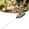 Soil Moisture Meter 4 in 1 Digital Backlight Plant Temperature
