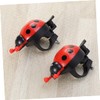OHPHCALL 2pcs Bike Ladybug Bells Handlebar Ring Horn Bike Horn