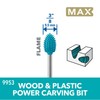 Dremel 9953 Flame Tip 3/8" Power Rotary Carving Bit -