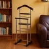 Proman Products Twin Valet with Wooden Hanger Tray & Trouser
