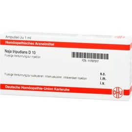 Naja Tripudians D 10 Ampoules M8 x 1 ml