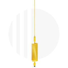 Mini Tornado Stinger CB Radio Antenna, Multi-Colour Options (Yellow)