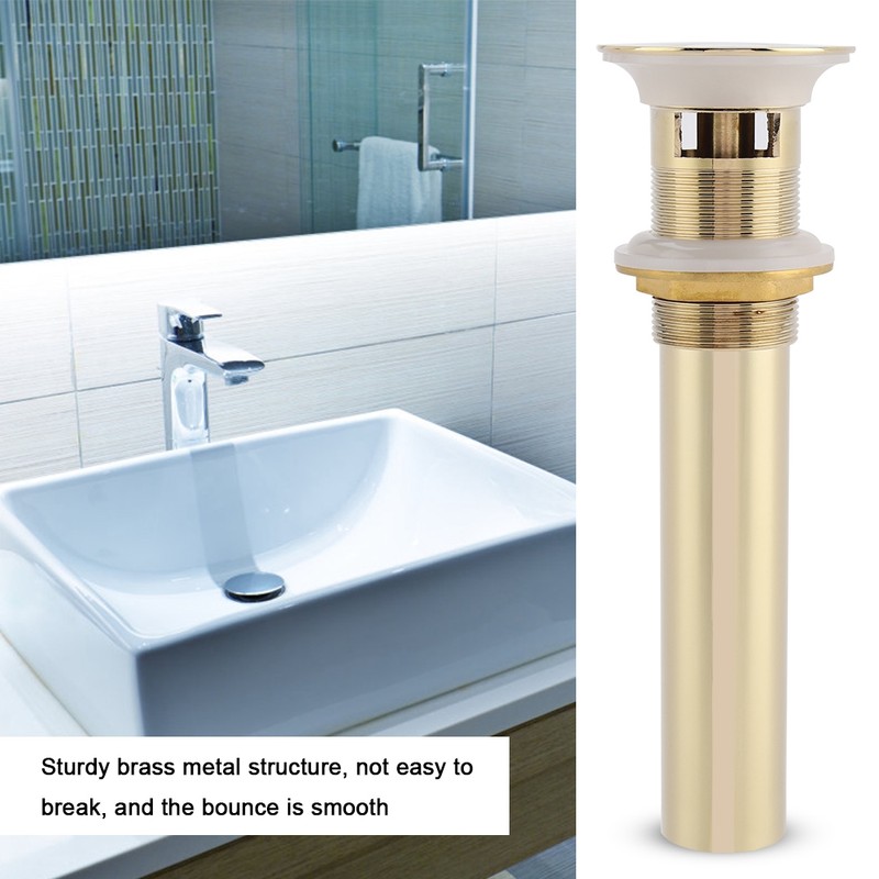 G1-1/4" Brass Bathroom Basin Sink Pop Up Drain Assembly with
