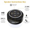 HAISSKY Bluetooth Shower Speaker, Portable IP67 Waterproof, LED Light