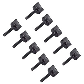 sourcing map M4 x 20 mm Thumb Screw Bolts Nylon Plastic Screw Metric Thread Pack of 10