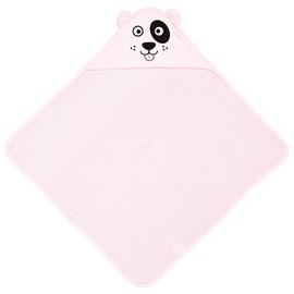 Aiden's Corner Cute Adorable Baby Animal Puppy Dog Hooded Bath Towels with Ears (Pink)