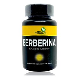 Berberina Vitesa 500mg 30 Cápsulas Suplemento Nutricional Orgánico