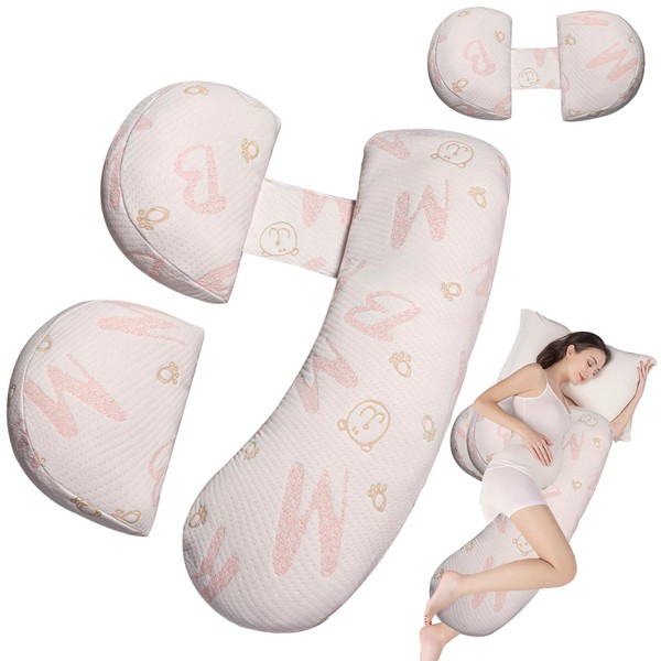 YZCCtixi Pregnancy Pillow - Adjustable Maternity Support for Back &