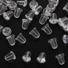 Earring Backs Rubber,200pcsSoft Clear Ear Safety Back Pads Backstops Bullet