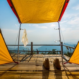 Relaxdays Camping Clamp Hooks, Set of 4, Hooks for Tent Poles, up to 25 mm, Metal, Tent Clothes Hooks for Clamping, Silver