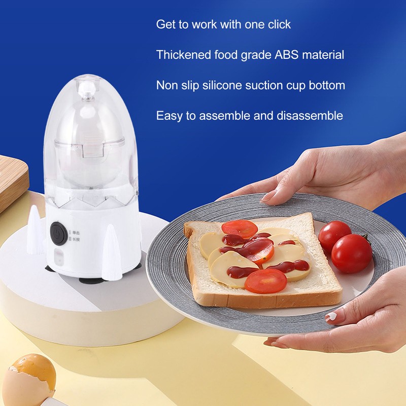Egg Spinner Rechargeable Silicone Bottom Food Grade ABS Material Golden