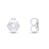 14k Solid White Gold Replacement Pair Earring Push Back Backings