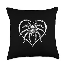Beautiful Tarantula Silhouette Design for Spider Lovers Throw Pillow
