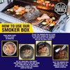 Smoker Wood Chip Box For BBQ Grill. Add Wood Chips
