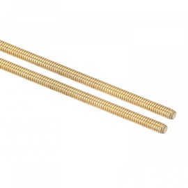 TA-VIGOR 2Pcs M3 x 250mm Brass Fully Threaded Rod, All Thread Studding Rod Bar for Anchor Bolts, Clamps, Hangers and U-Bolts