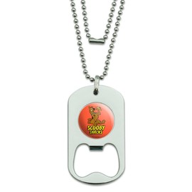GRAPHICS & MORE Scooby Snacks Military Dog Tag Bottle Opener Pendant