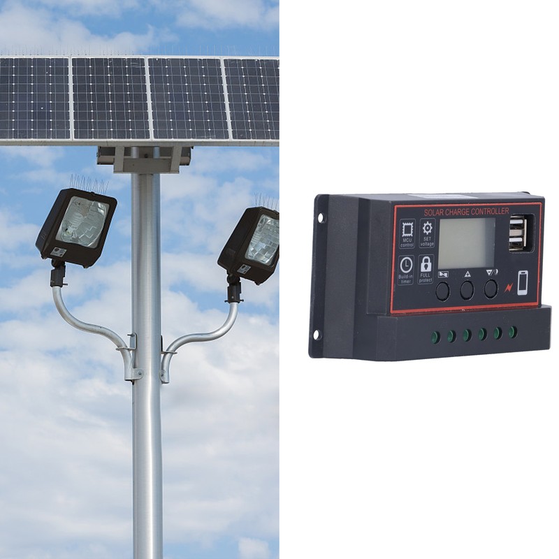 Smart Charge Controller Solar Battery Panel Charging Protection Device with