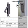 Dontay Pocket Door Pull Handle, Edge Pull, Professional Stainless Steel