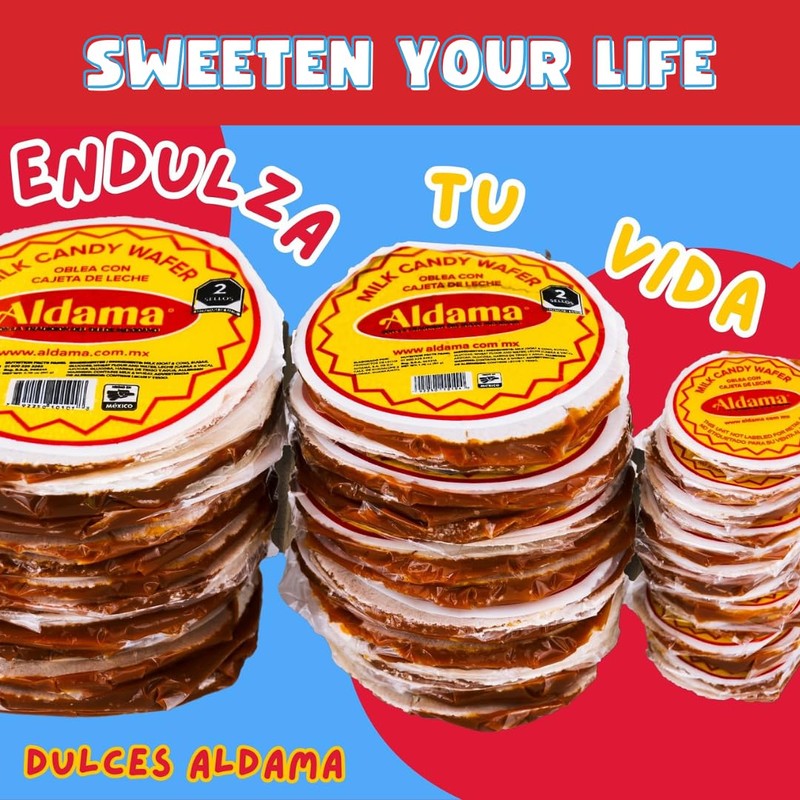 ALDAMA Mini Obleas Milk Candy Wafers – Traditional Mexican Cajeta