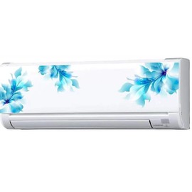 DreamKraft AC Sticker Flower Decorative Air Conditioner PVC Floral Sticker for Home Décor Bedroom Living Room Hall Guest Room 30 cm X 91 cm Multicolor