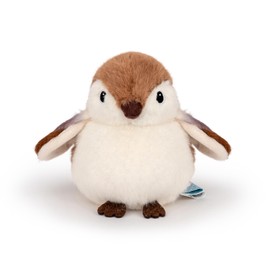 Adorlynetty Bird Stuffed Animal Cute Bird Plush Bag Pendant Simulation Bird Toys for Kids Pendant Doll Birthday Gift Decoration(Sparrow Plush)