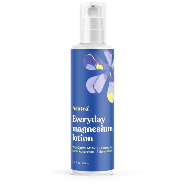 ASUTRA ASUTRA Everyday Magnesium Lotion with OptiMSM, 6.76 fl oz