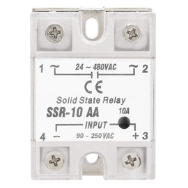 Solid State Relay 230 V, AC AC 90-250 V AC for 24-480 V AC, SSR-10 AA, 10 A Solid State Relay Module