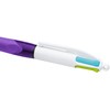BIC 4 Colours Assorted Retractable Medium Point (1.0 mm) Ballpoint