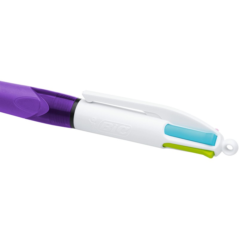 BIC 4 Colours Assorted Retractable Medium Point (1.0 mm) Ballpoint