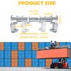NULTRUMA 4 Pack Shipping Container Bridge Fitting Clamp, 260mm Galvanized