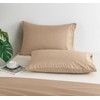 P Pothuiny 100% Microfiber Pillow Cases - Super Soft Beige