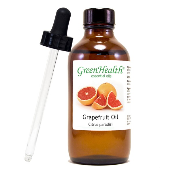 GreenHealth Grapefruit (Pink)– 4 fl oz (118 ml) Glass Bottle w/Glass Dropper – 100% Pure