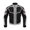 BORLENI Motorcycle Jacket Summer Men's Breathable Armour Protection High Gloss