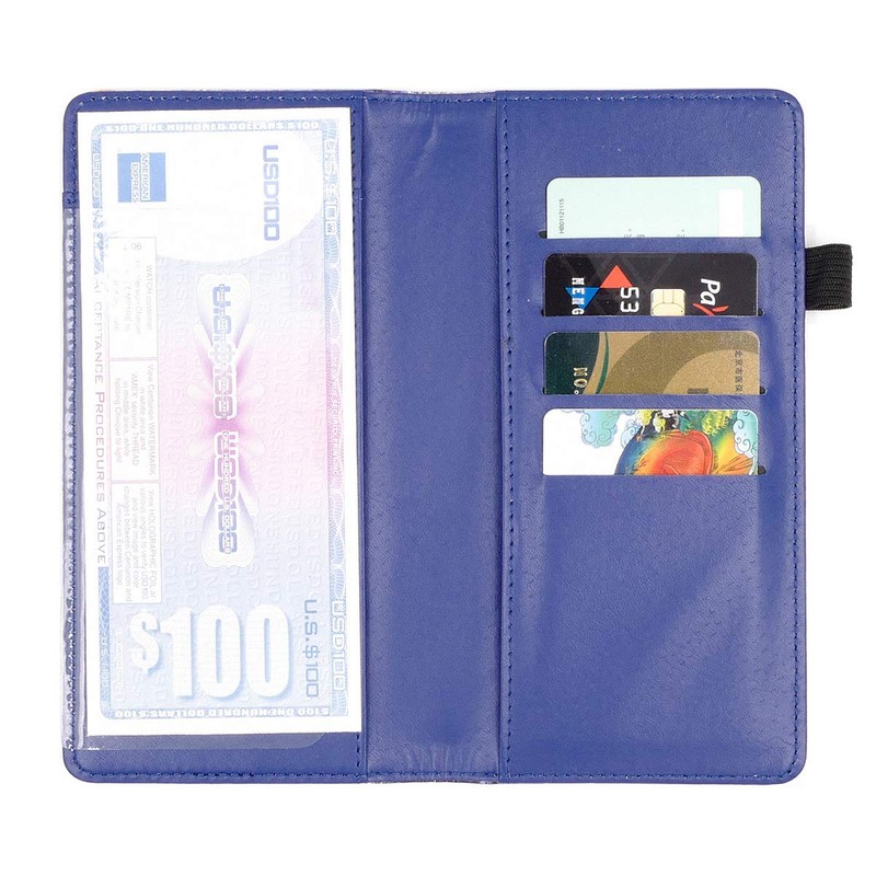 menesia Checkbook Cover for Men & Women RFID Leather Check