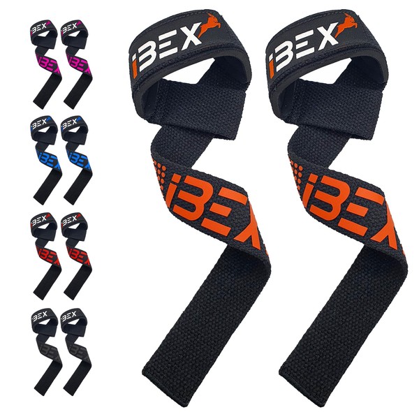 iBEX Weight Lifting Straps with Padded Wrist Support and Advanced
